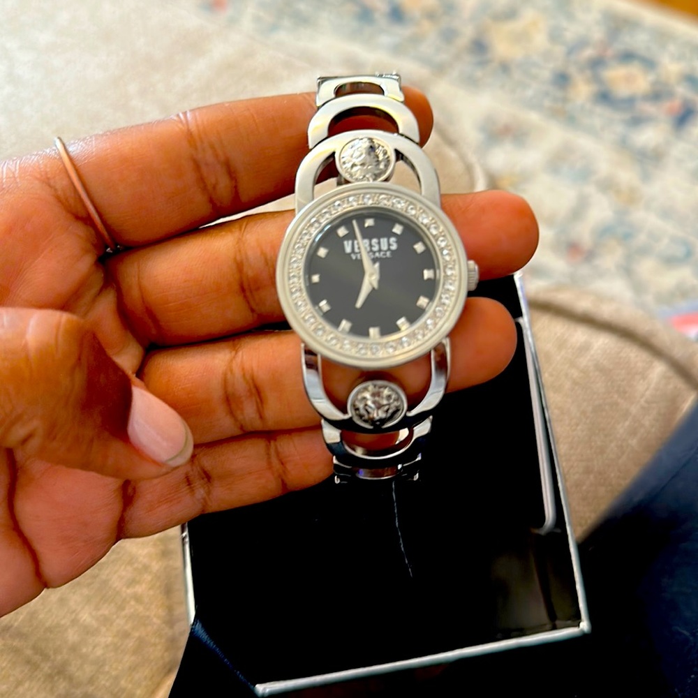 Never been worn. Brand new, Versus Versace car baby street crystal watch.